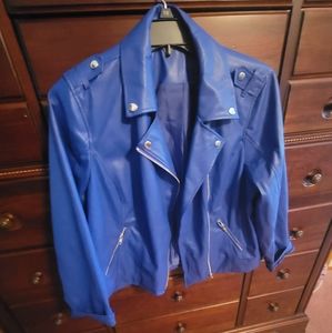 Blue motorcycle jacket